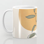 Minimal Line Young Leaves Coffee Mug Gallery Image 3