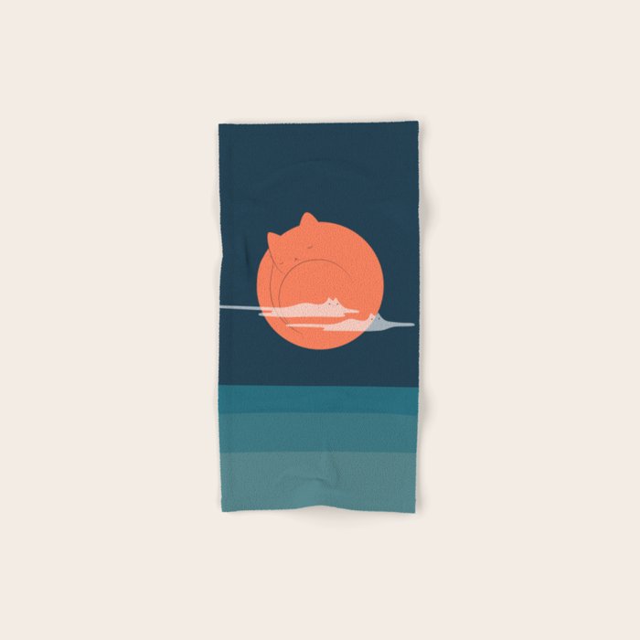 Cat Landscape 105 Bath Towel Gallery Image 1