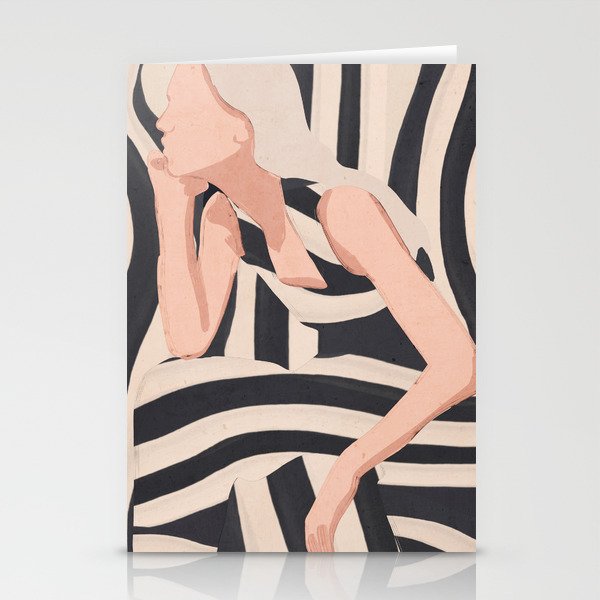 Striped Presence Stationery Card Gallery Image 2
