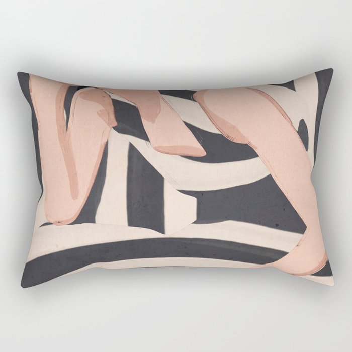 Striped Presence Rectangular Pillow Gallery Image 2