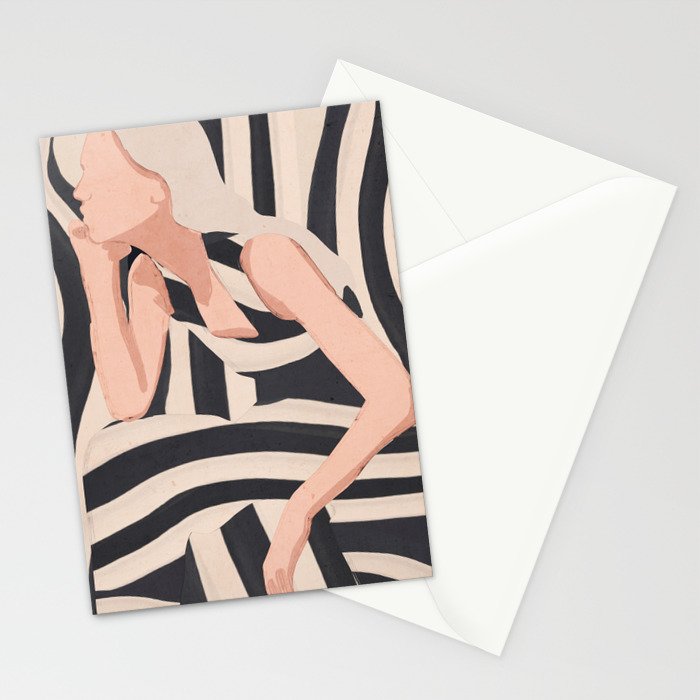 Striped Presence Stationery Card Gallery Image 2