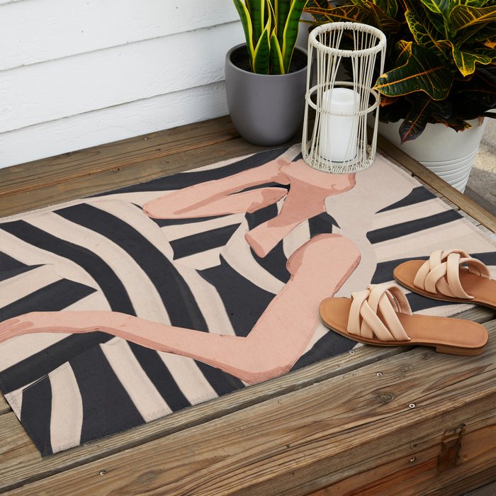 Striped Presence Outdoor Rug Gallery Image 2