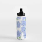 Elegant lavender lilac watercolor hydrangea floral Water Bottle Gallery Image 2