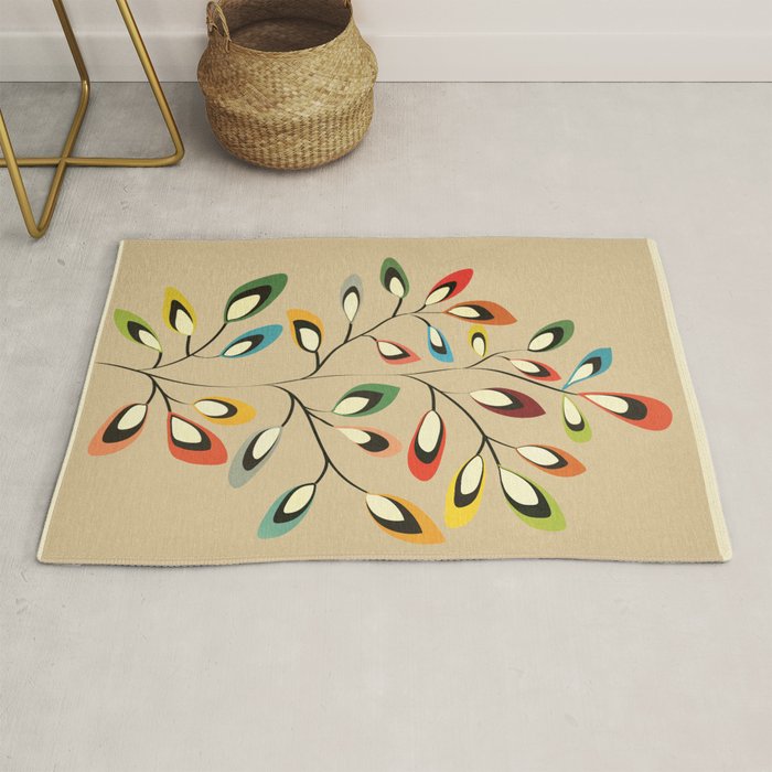 Mid-Century Abstract Branch 02 Rug Gallery Image 1