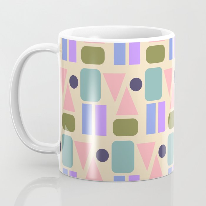 Mid-century Geometric Color Fun Coffee Mug Gallery Image 3