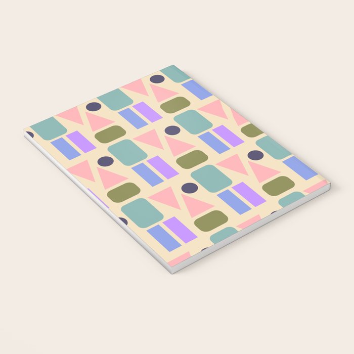 Mid-century Geometric Color Fun Notebook Gallery Image 3