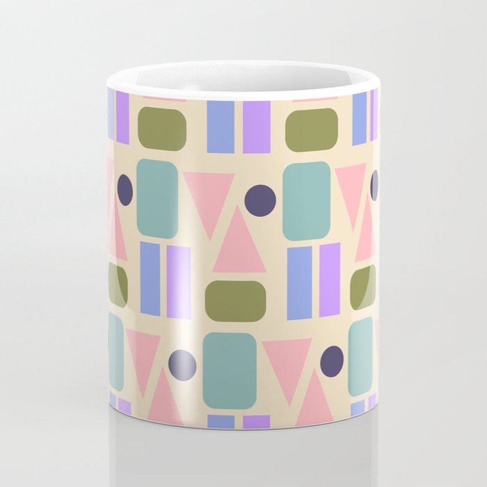 Mid-century Geometric Color Fun Coffee Mug Gallery Image 4