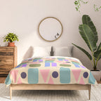 Mid-century Geometric Color Fun Comforter Gallery Image 3