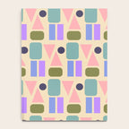 Mid-century Geometric Color Fun Notebook Gallery Image 4