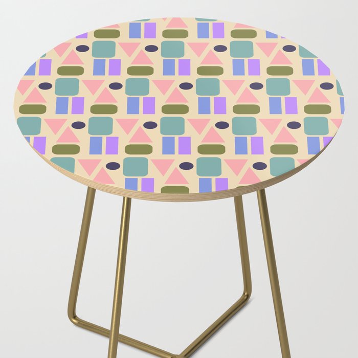 Mid-century Geometric Color Fun Side Table Gallery Image 2