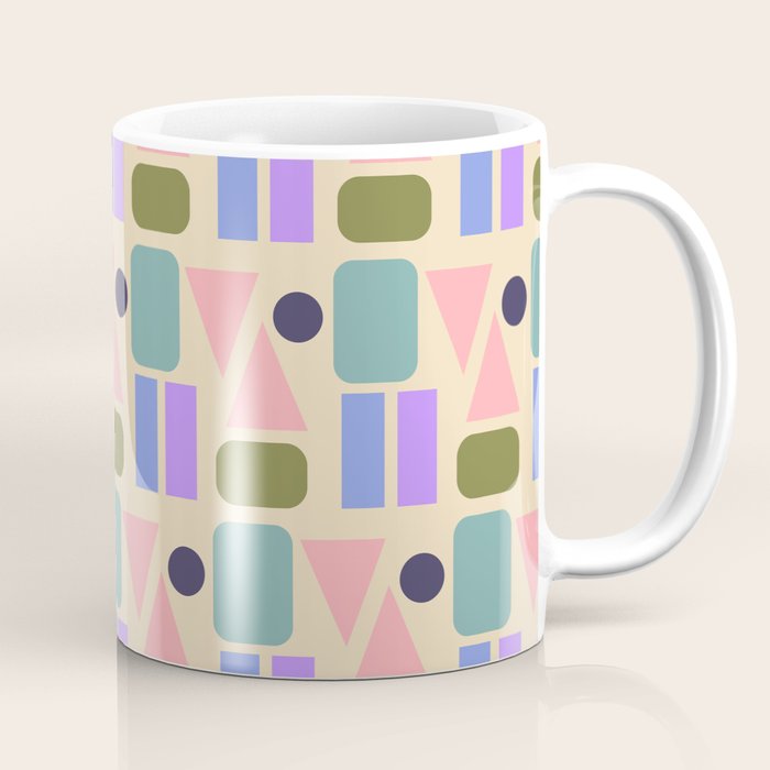 Mid-century Geometric Color Fun Coffee Mug Gallery Image 1