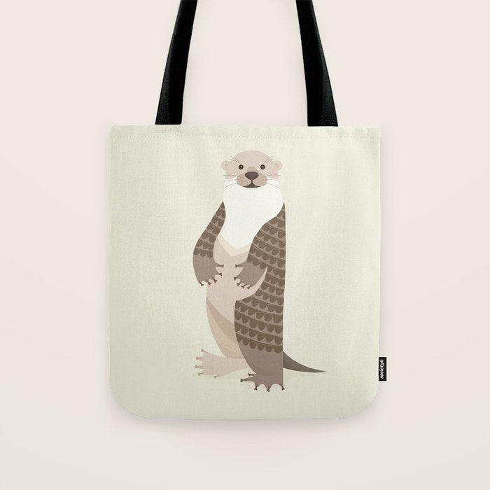 Whimsical Otter Tote Bag Gallery Image 1