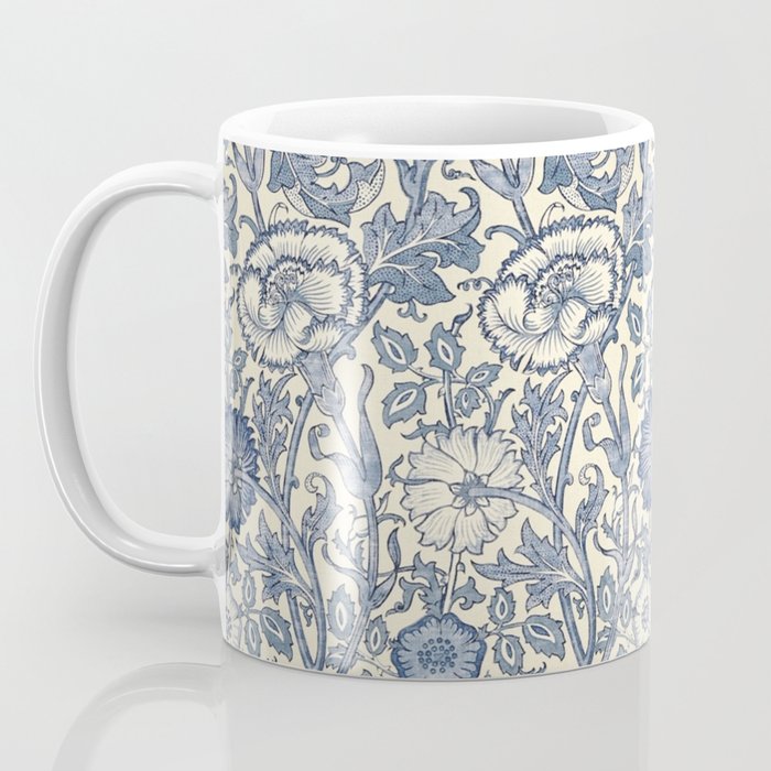 William Morris Pink and Rose China Blue Toile Coffee Mug Gallery Image 3