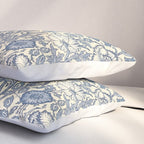 William Morris Pink and Rose China Blue Toile Pillow Sham Gallery Image 3