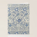 William Morris Pink and Rose China Blue Toile Stationery Card Gallery Image 2