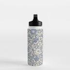 William Morris Pink and Rose China Blue Toile Water Bottle Gallery Image 3