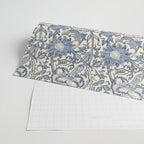 William Morris Pink and Rose China Blue Toile Wrapping Paper Gallery Image 2