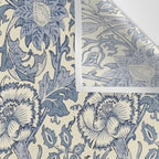 William Morris Pink and Rose China Blue Toile Wall Tapestry Gallery Image 3