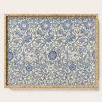 William Morris Pink and Rose China Blue Toile Serving Tray Gallery Image 1