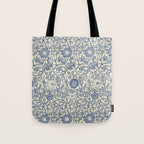 William Morris Pink and Rose China Blue Toile Tote Bag Gallery Image 1