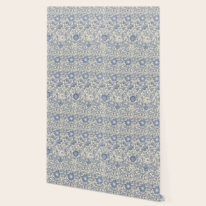 William Morris Pink and Rose China Blue Toile Wallpaper Gallery Image 2