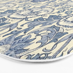 William Morris Pink and Rose China Blue Toile Bath Mat Gallery Image 3