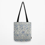 William Morris Pink and Rose China Blue Toile Tote Bag Gallery Image 2