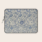 William Morris Pink and Rose China Blue Toile Laptop Sleeve Gallery Image 1