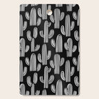 Cactus plant doodle art pattern Cutting Board Gallery Image 1