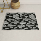 Cactus plant doodle art pattern Rug Gallery Image 1