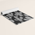 Cactus plant doodle art pattern Yoga Mat Gallery Image 2