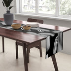 Cactus plant doodle art pattern Table Runner Gallery Image 2