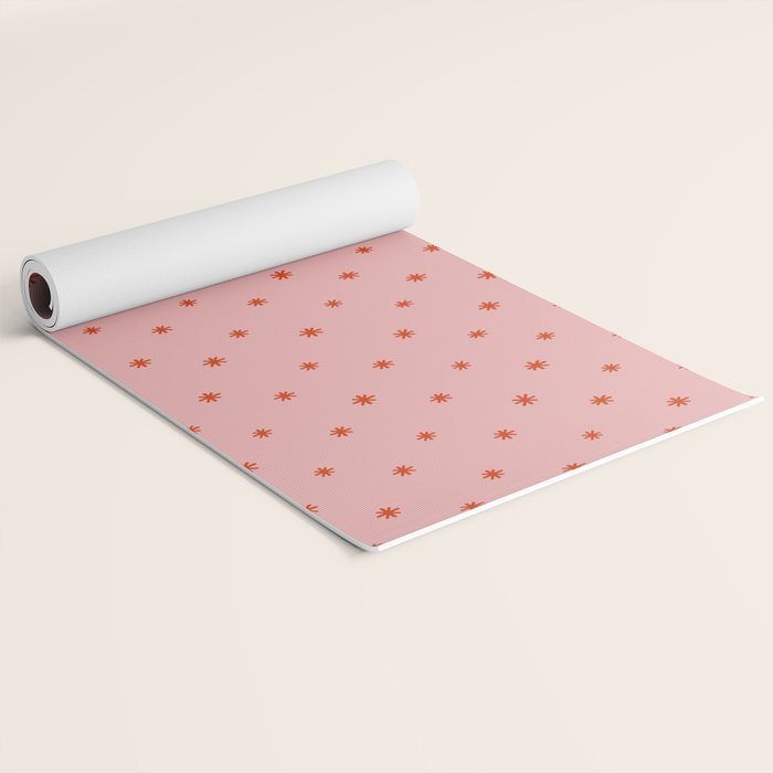 Sparkles Pink & Red Yoga Mat Gallery Image 2