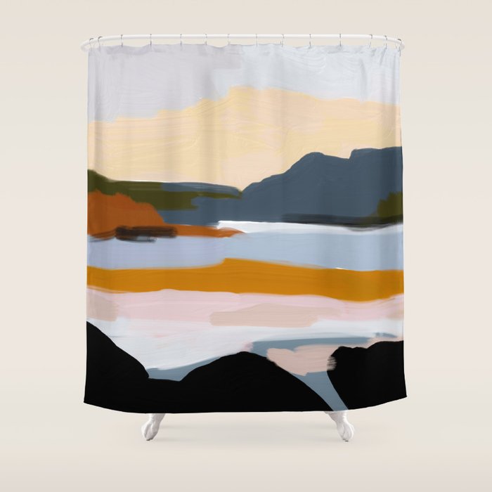 abstract silence Shower Curtain Gallery Image 1