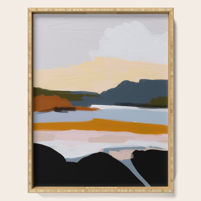 abstract silence Serving Tray Gallery Image 1