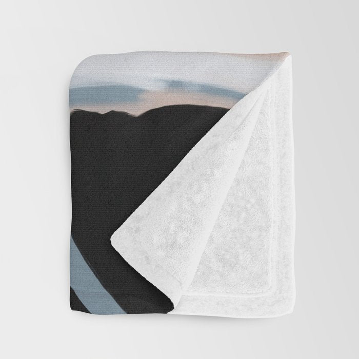 abstract silence Throw Blanket Gallery Image 3