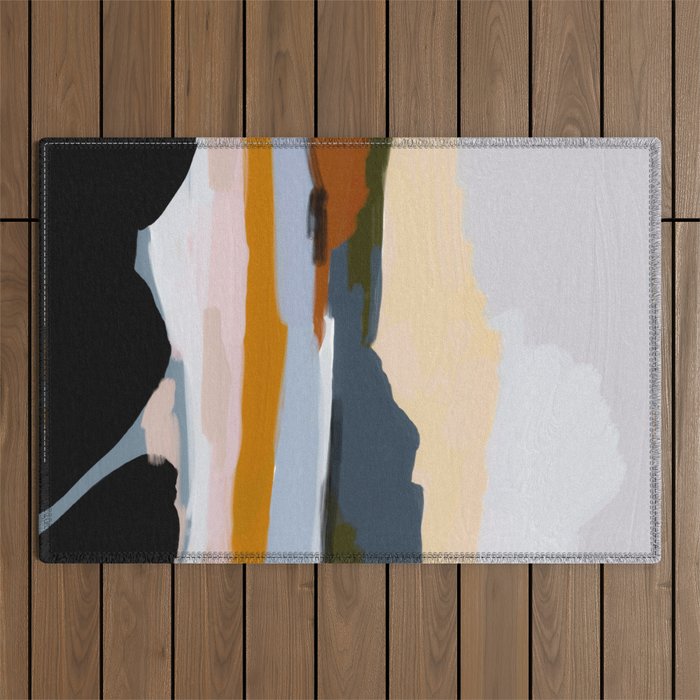 abstract silence Outdoor Rug Gallery Image 1