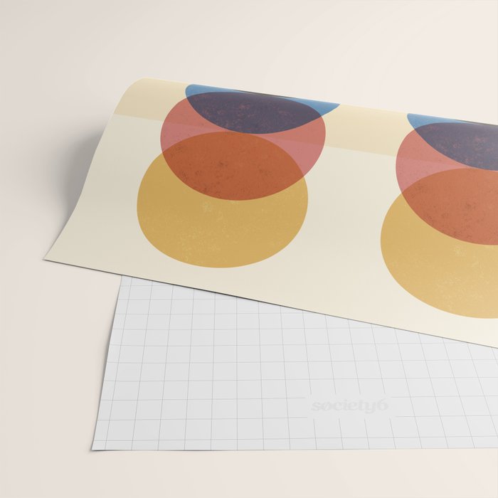 Abstraction_SUNRISE_SUNSET_CIRCLE_RISING_COLORFUL_POP_ART_0425A Wrapping Paper Gallery Image 2