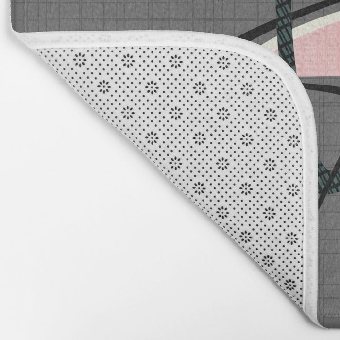 Atomic Boomerangs & Starbursts Bath Mat Gallery Image 2