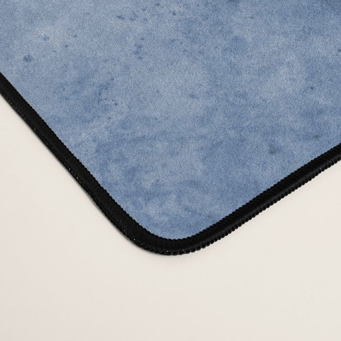 Mid Century Modern Abstract Shapes Navy Blue Desk Mat Gallery Image 4