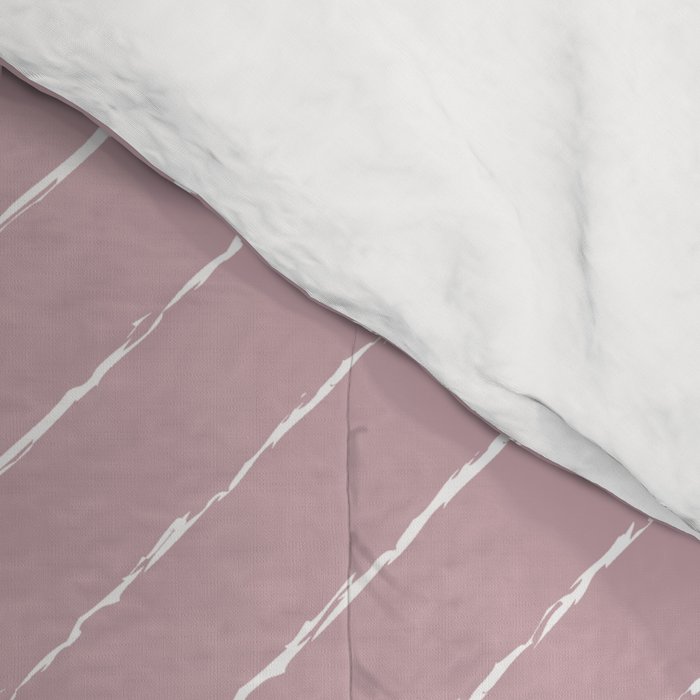 Lines (Dusty Lilac) Comforter Gallery Image 4