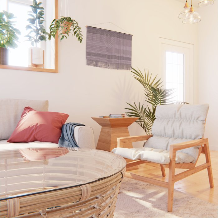 Lines (Dusty Lilac) Wall Hanging Gallery Image 2