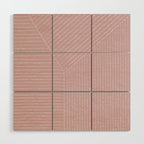 Lines (Dusty Lilac) Wood Wall Art Gallery Image 1