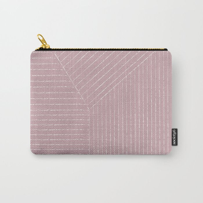 Lines (Dusty Lilac) Carry All Pouch Gallery Image 1