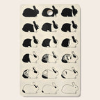 Studies of heredity in rabbits- William E.Castle - 1919 Cute Bunny Pattern Cutting Board Gallery Image 1
