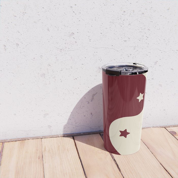 Smoke Cherry Yin Yang Stars Travel Mug Gallery Image 4
