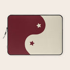 Smoke Cherry Yin Yang Stars Laptop Sleeve Gallery Image 1