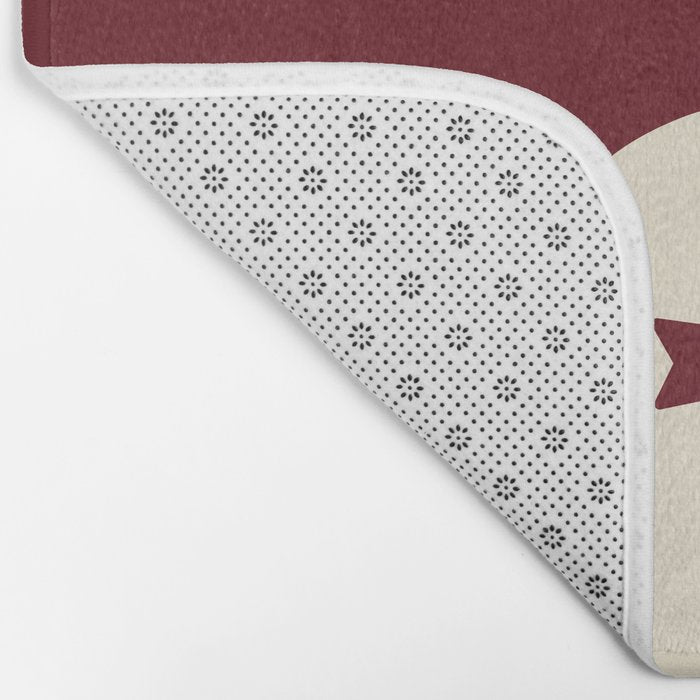 Smoke Cherry Yin Yang Stars Bath Mat Gallery Image 2