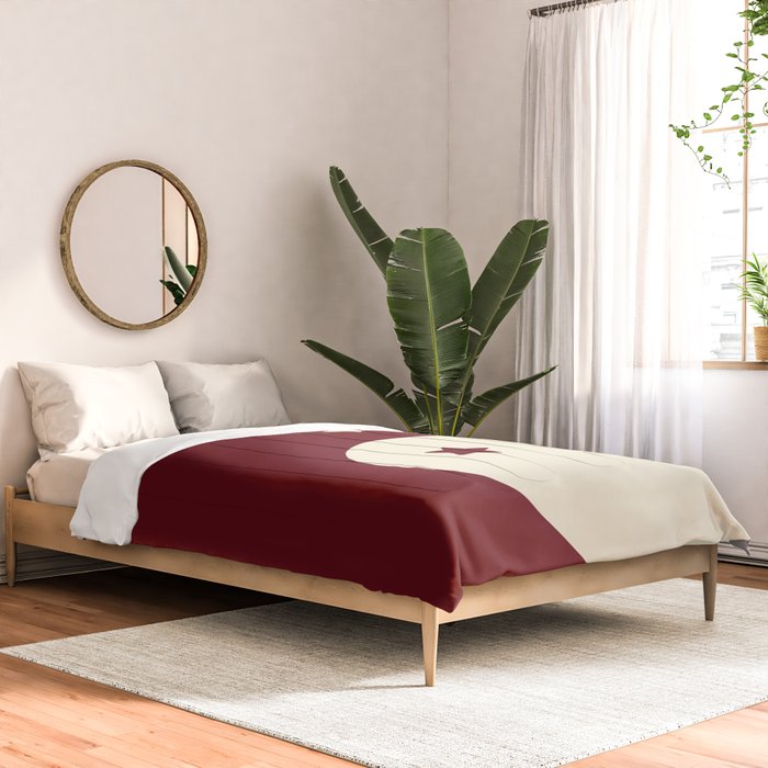 Smoke Cherry Yin Yang Stars Comforter Gallery Image 2