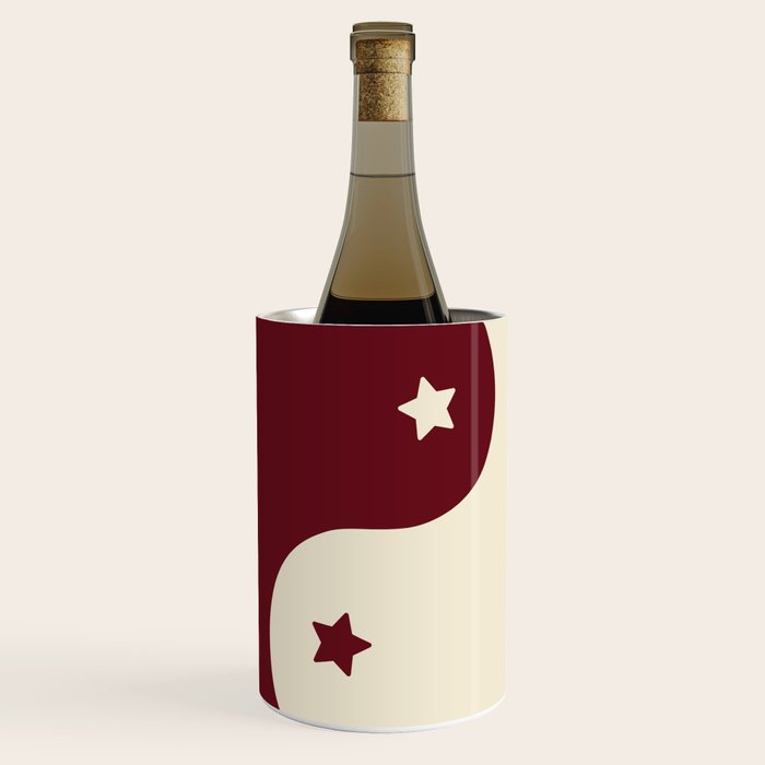 Smoke Cherry Yin Yang Stars Wine Chiller Gallery Image 1